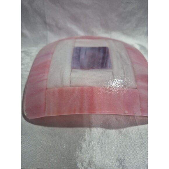 Small Fused Glass Square Trinket Dish 5.5" X 5.5" - Picture 10 of 13